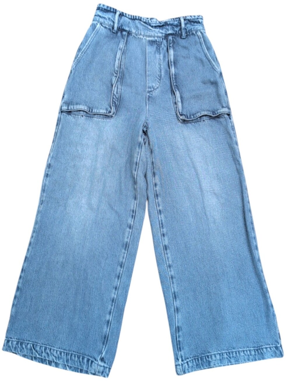 YFB Young Fabulous Broke  Wide Leg Pants Elastic Waist  Pockets Medium